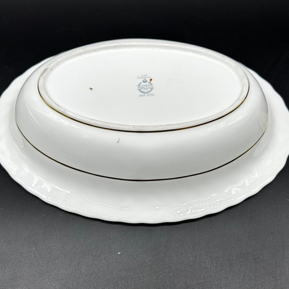 Minton Downing Oval Serving Bowl Bone China England - Picture 4 of 5